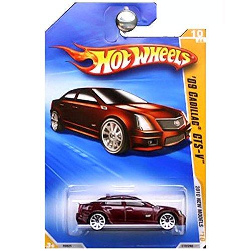 HOT WHEELS 2010 NEW MODELS 10 OF 44 BURGUNDY RED ´09 CADILLAC CTSV