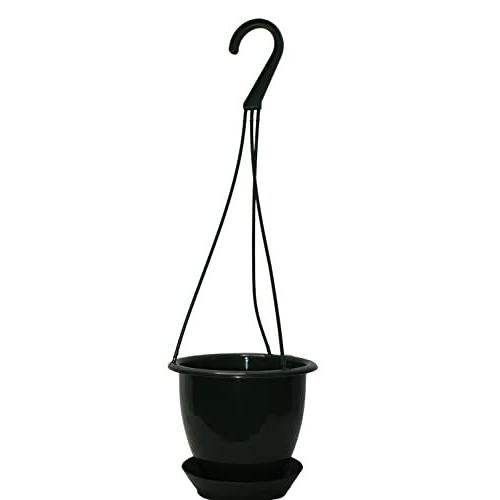 Dogwood Farm Market 4.5inch Mini Dark Green Plastic Hanging Basket by Koba