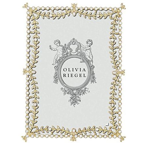 Olivia Riegel ゴールドケンジントンクリスタルパール 5x7フレーム 5x7