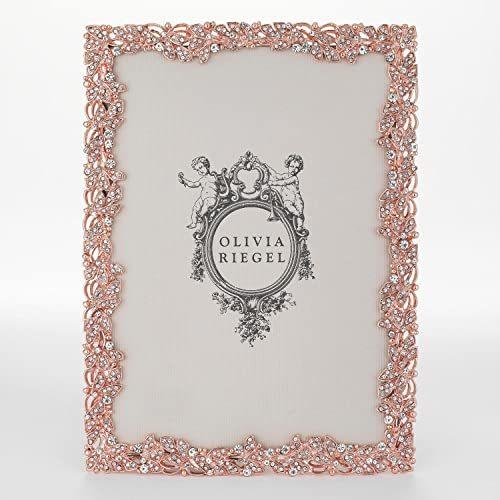 Olivia Riegel Lottie オーストリアンクリスタル/ローズゴールド 5x7 フレームr 5x7
