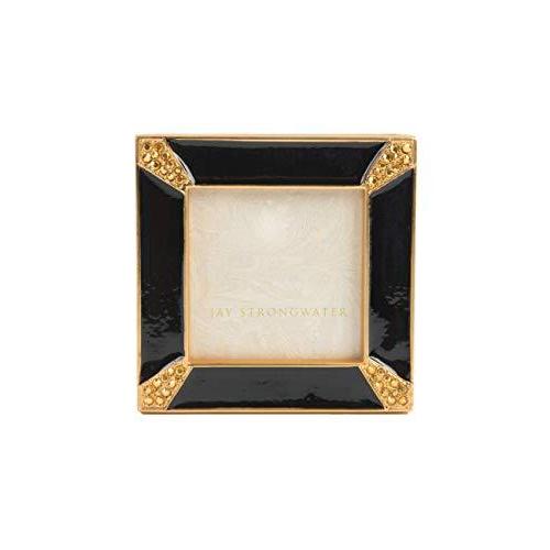 Jay Strongwater Leland Pave Corner 2インチ スクエアフレーム ブラック #SPF5130273