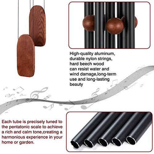 セール時期 Wind Chimes Large Deep Tone36´´ Wooden Memorial Wind Chimes for OutsideSymp