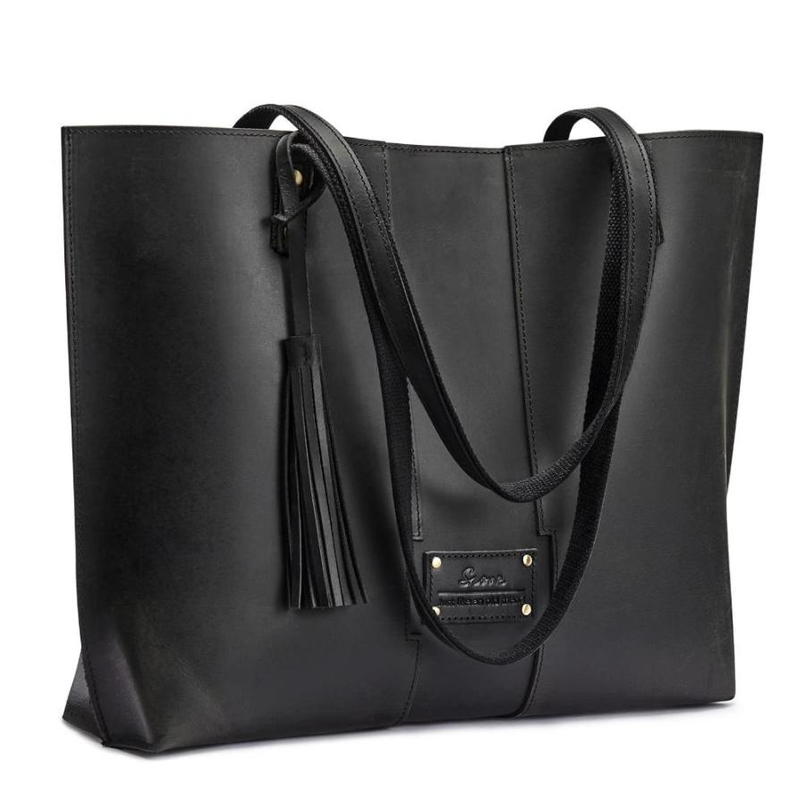 【新登場】 SZONE Women Vintage Genuine Leather Tote Bag Shoulder Purses with Removable 【KU2740816542】(13890円)