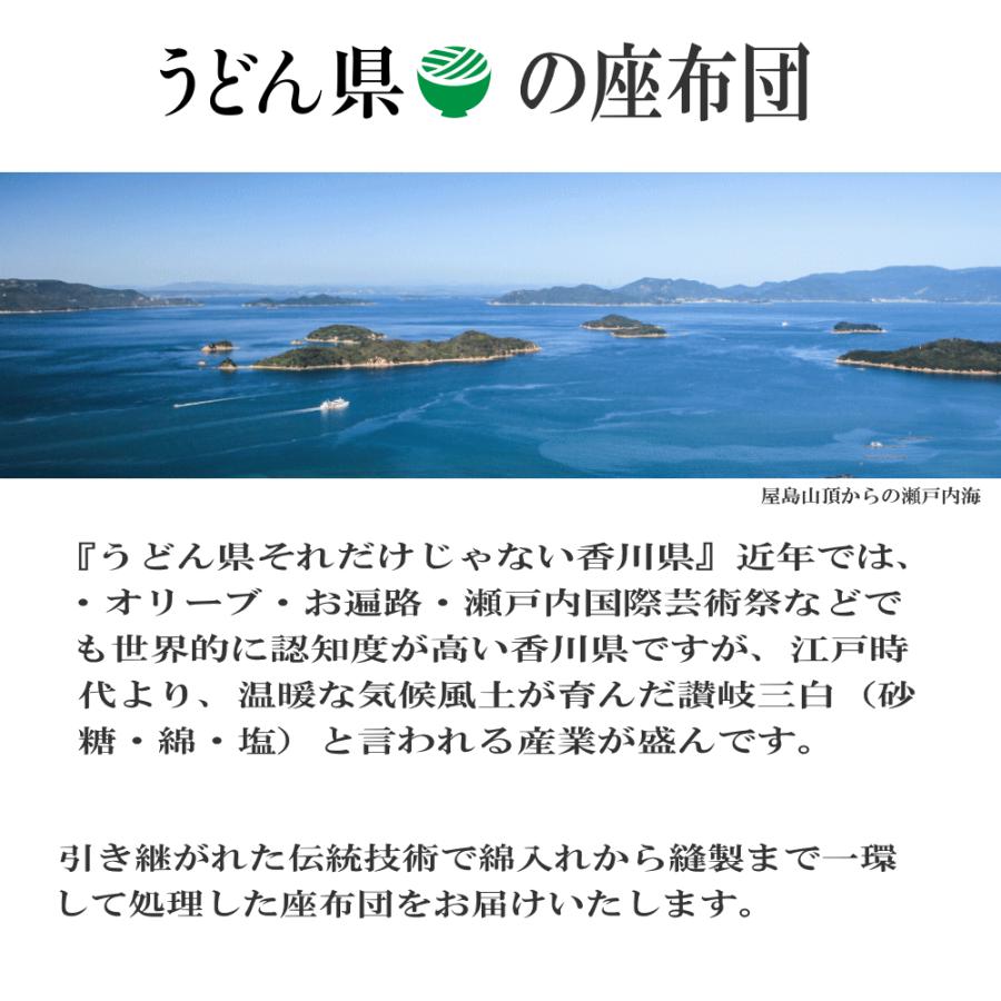 座布団 ２枚組 おしゃれ 小梅柄   ペア 銘仙判 55×59cm 手作り ざぶとん オシャレ 日本製｜hapyy-singu｜02