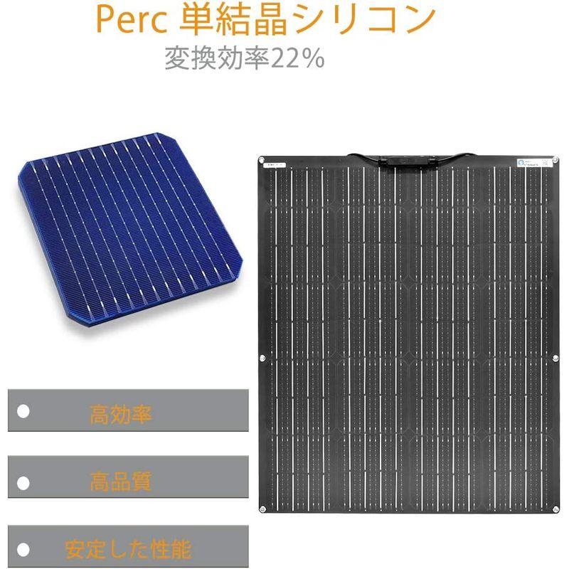 XINPUGUANG ソーラーパネル 100W 12V 単結晶 フレキシブル 太陽光発電 
