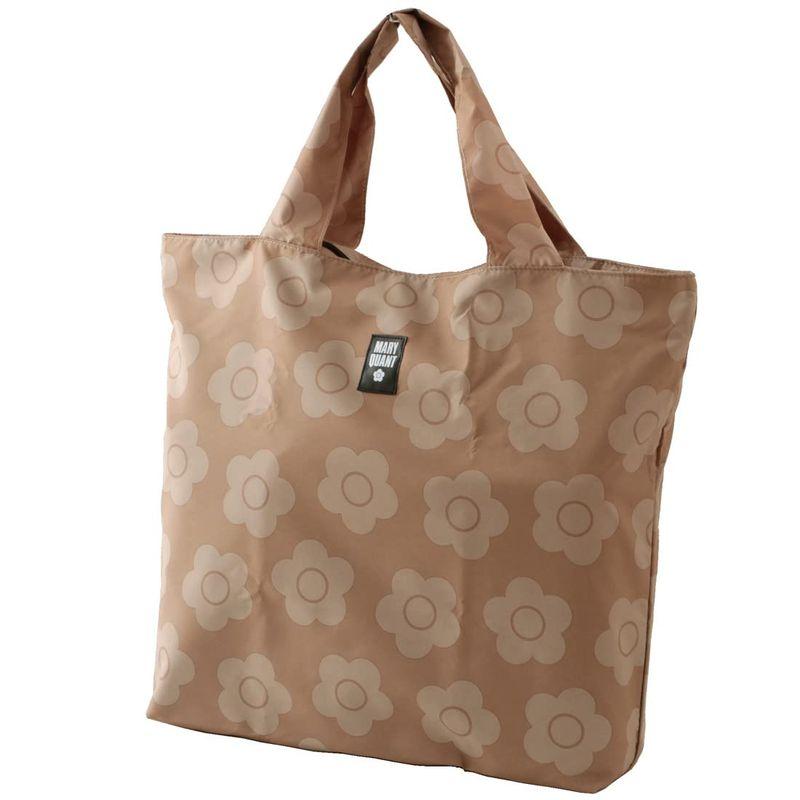 マリークワント MARY QUANT エコバッグ ( ラージサイズ /ベージュ) 花