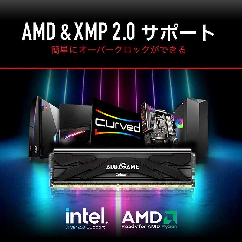 日本addlink AddGame Spider 4 デスクトップ PC用メモリ DDR4-3200MHz