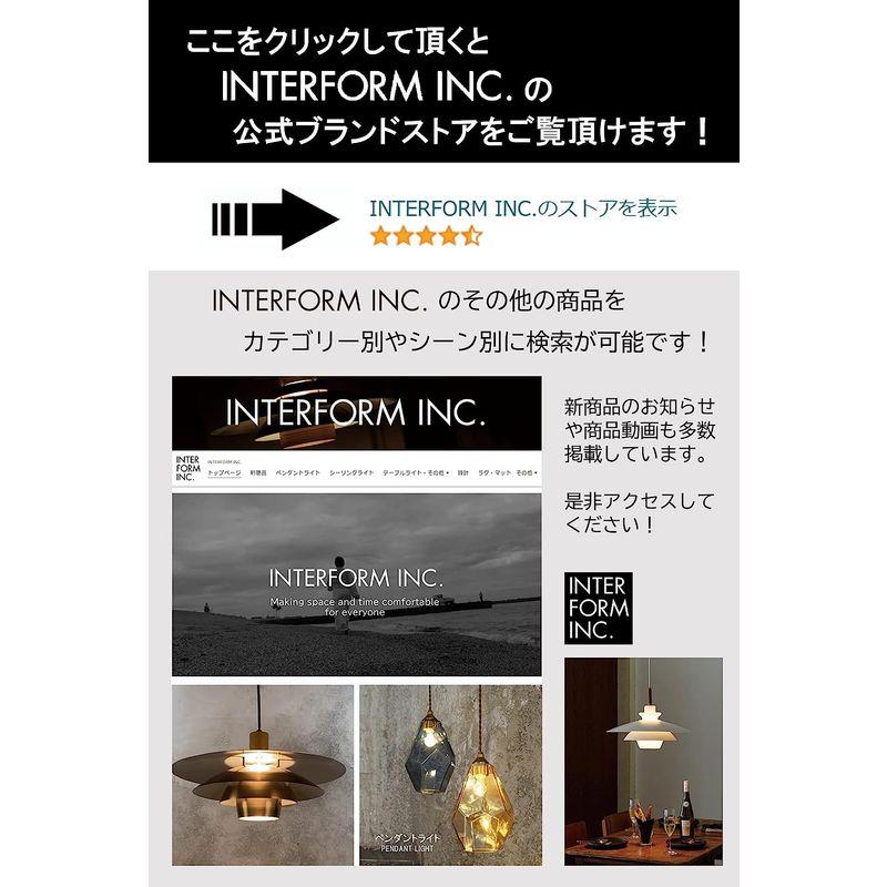 INTERFORM INC. インターフォルム 掛け時計 レザー ブラック 電波時計