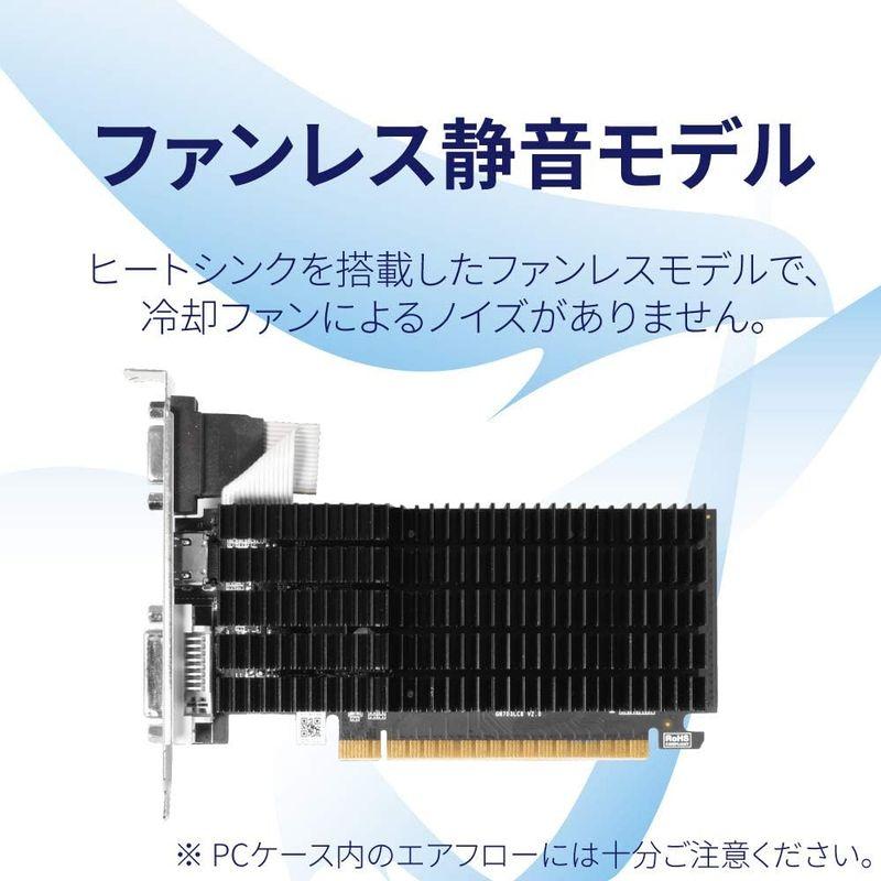 玄人志向 NVIDIA GeForce GT 710 搭載 グラフィックボード 1GB GF