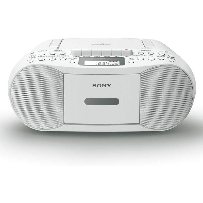 ソニー AUX CDラジカセ レコーダー CFD-S70 : FM/AM/ワイドFM対応 録音可能 ホワイト CFD-S70 W CFD S70 AUX CDラジカセ レコーダー FM/AM/ワイドFM対応 録音可能 ホワイト ワイドFM FM補完放送