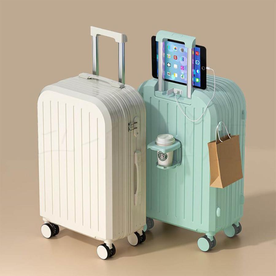 在庫処分】スーツケース USBポート付き カップホルダー 機内 在庫処分】スーツケース USBポート付き カップホルダー 機内