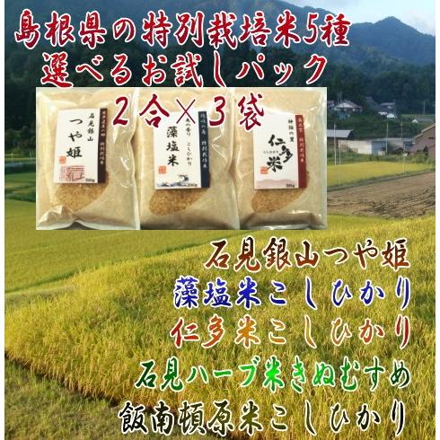 新作 人気 人気定番 令和3年産島根米選べるお試しセット6種 お米マイスターが選んだ島根県産こだわりの特別栽培米 メール便 送料無料 katsuyu.net katsuyu.net