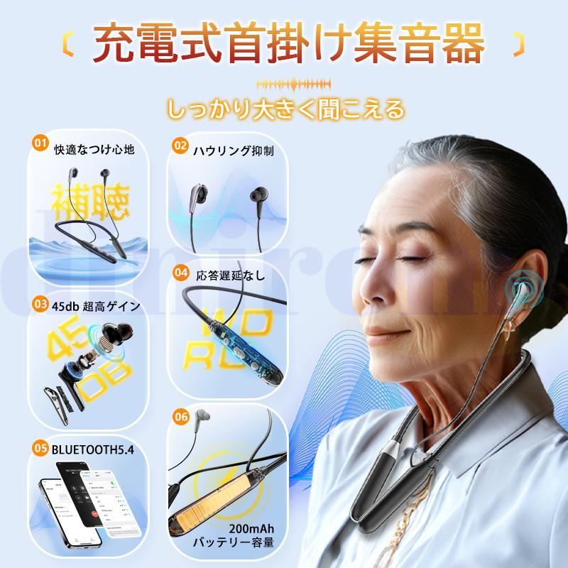 補聴器首掛け 1年保証】シャイン SHINE 音の恵み 首掛け集音器 軽い 40g 集音器