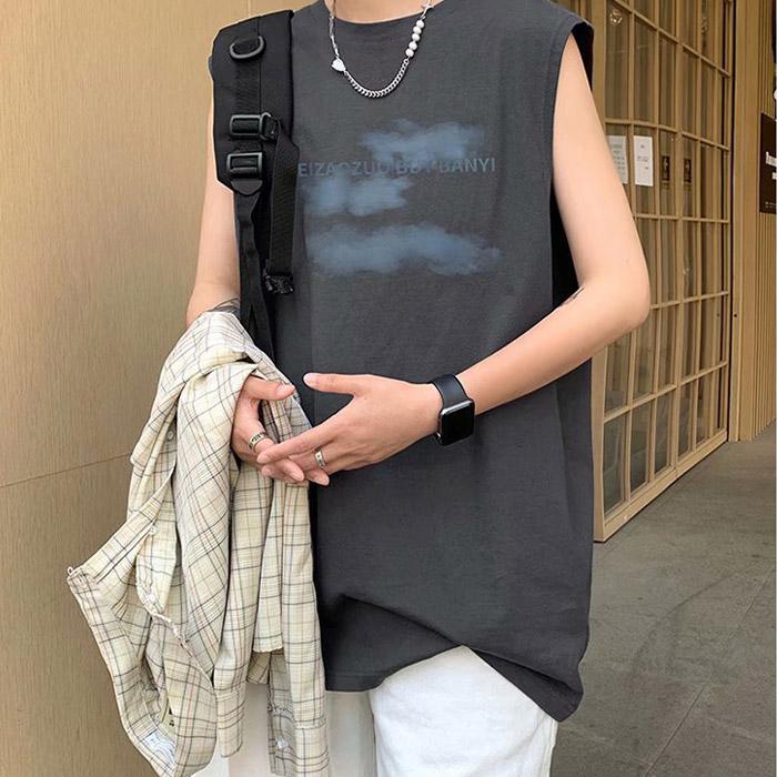 タンクトップ 2件目半額 メンズ Tシャツ ノースリーブ インナー 夏用 かっこいい ファッション ジム スポーツ 薄手 大きいサイズ 夏｜haraguchimizuki｜13