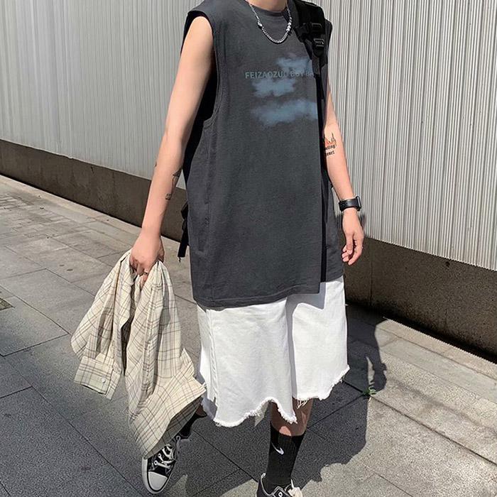 タンクトップ 2件目半額 メンズ Tシャツ ノースリーブ インナー 夏用 かっこいい ファッション ジム スポーツ 薄手 大きいサイズ 夏｜haraguchimizuki｜15