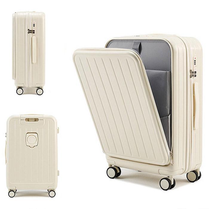 キャリーバッグ スーツケース フロントオープン 2泊3日 キャリーケース Sサイズ 前開き USBポート付き 41L 機内持ち込み 3-5日用 泊まる 軽量設計 大容量｜haraguchimizuki｜15