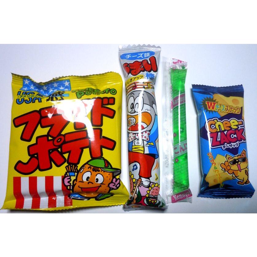 送料無料 駄菓子 詰め合わせ OPP袋入り チーザック入り１００個セット お菓子４品入り 夏祭り イベント 景品 子供 １個あたり108円 |  | 01