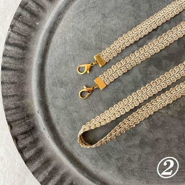 日本製 マスクストラップ おしゃれ マスク マスクケース 首掛け ネックストラップ 金属アレルギー対応 マスクコード ストラップ レース |  | 04