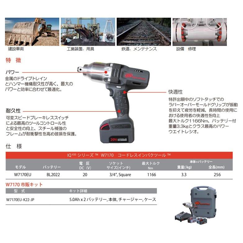 日本正規品 Ingersoll Rand インガソールランド W7170EU-K22 3/4sq 