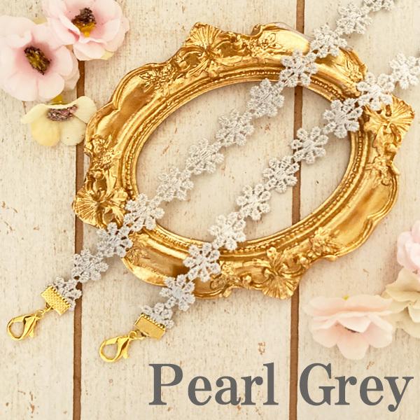 日本製　マスクレースおしゃれ 秋冬 ネックストラップ 金属アレルギー対応 マスクコード ストラップ レース 花柄 マスク ストラップ マスクバンド （ゴールド） |  | 14