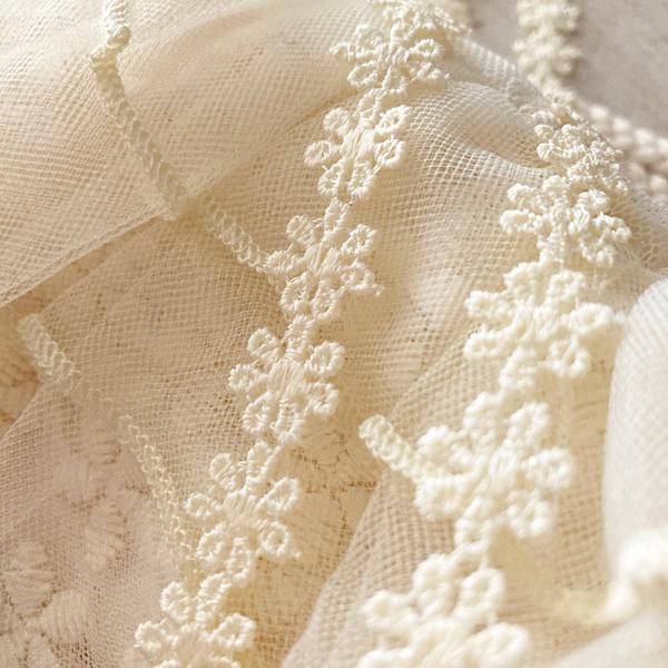 日本製 マスク 首かけクリップ ネックストラップ 金属アレルギー対応 マスクコード ストラップ レース 花柄 マスク ストラップ　（シルバー） |  | 07