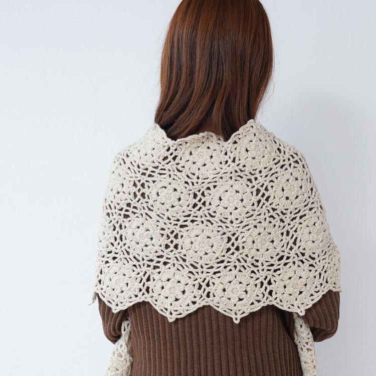 knitworm 編み物キット モチーフ編みの大判ショールキット knitworm 編み物キット モチーフ編みの大判ショールキット