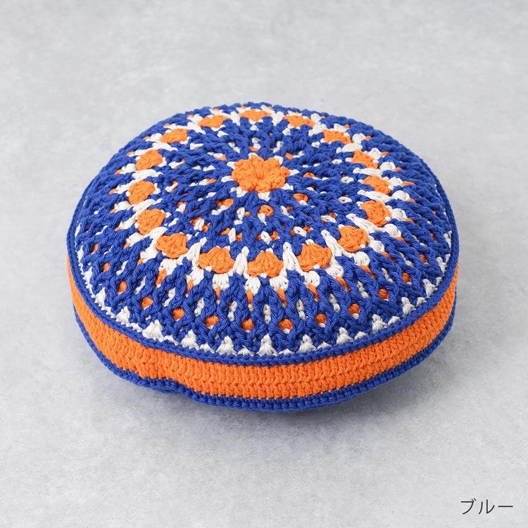 taka様　手編み　モチーフ編み　丸クッション座布団カバー taka様 手編み モチーフ編み 丸クッション座布団カバー