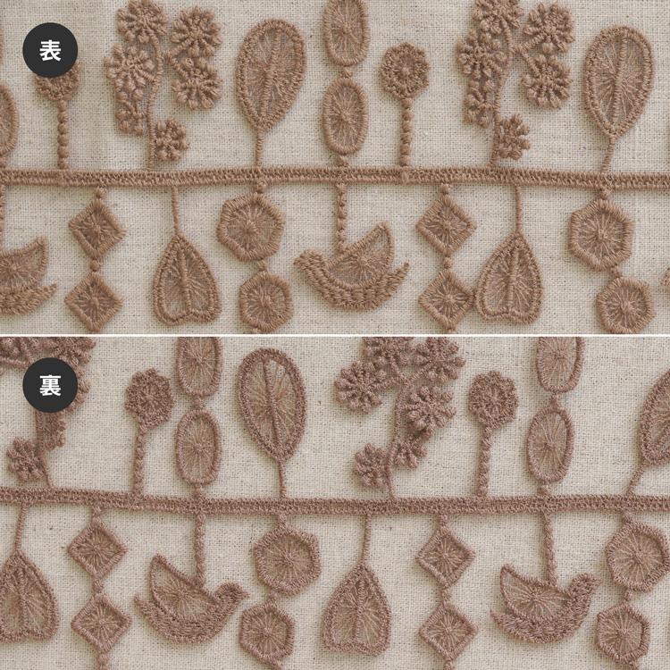 HIRVI【ケミカルレース】小鳥の森 50cm レース お花 ヒルヴィ