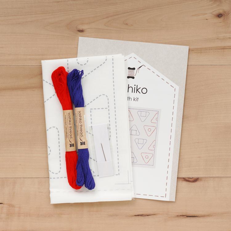 原ウール 刺し子キット 図案に沿って刺すだけ!かんたんキット 原ウール 刺し子キット 図案に沿って刺すだけ!かんたんキット