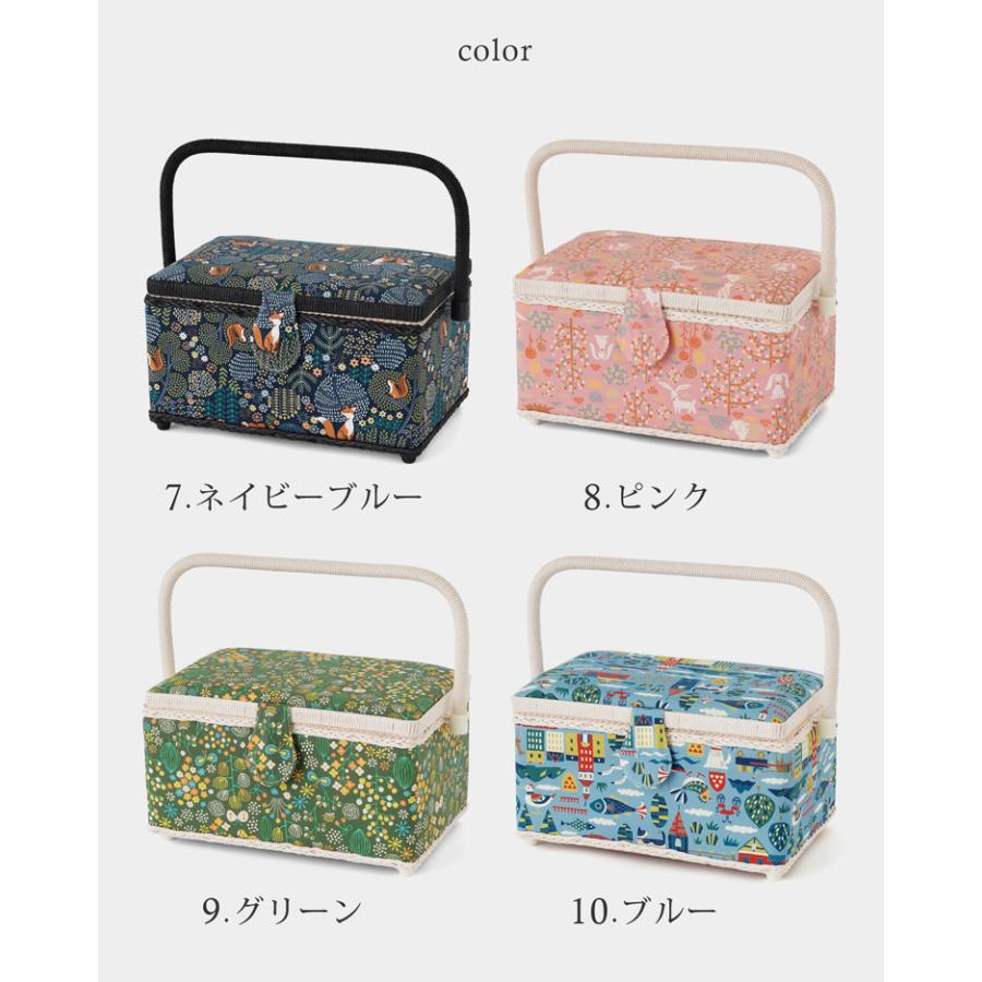 HIRVI ソーイングボックス 裁縫箱 全4色 手芸箱 北欧 道具箱 レトロ