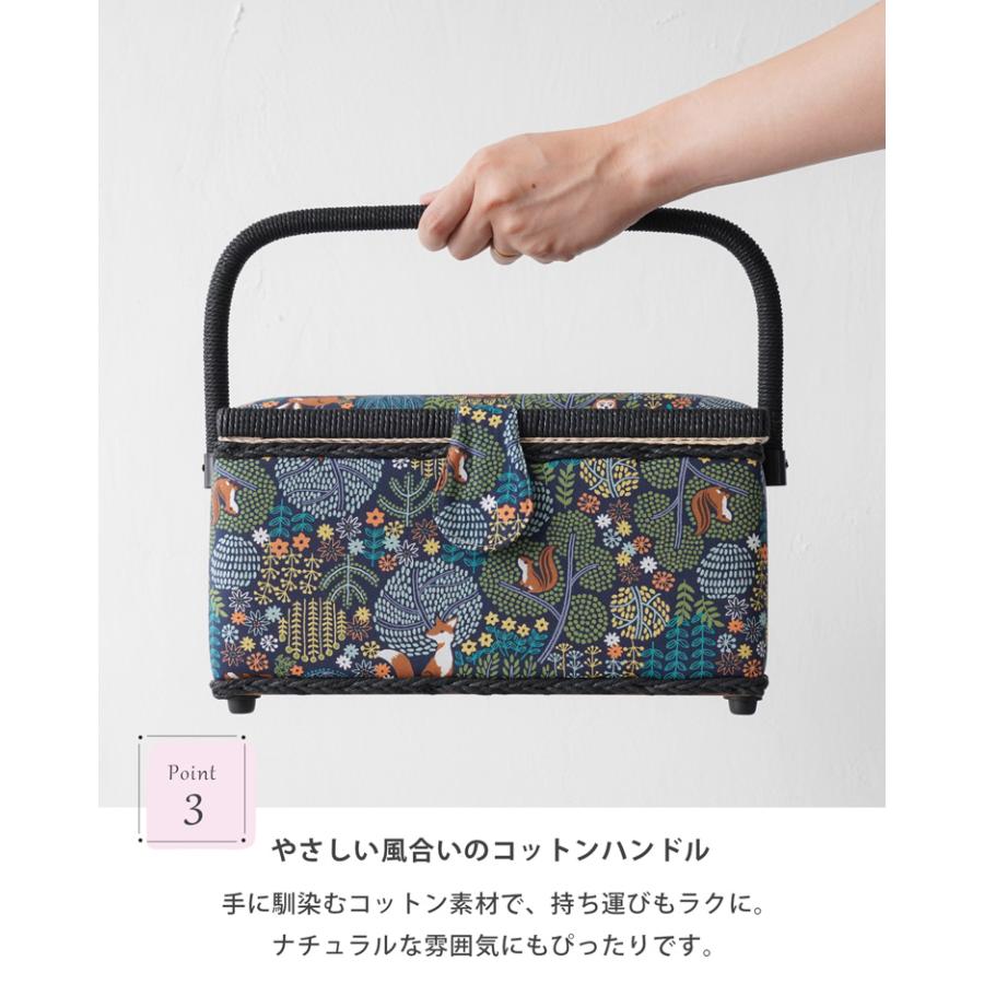 HIRVI ソーイングボックス 裁縫箱 全4色 手芸箱 北欧 道具箱 レトロ