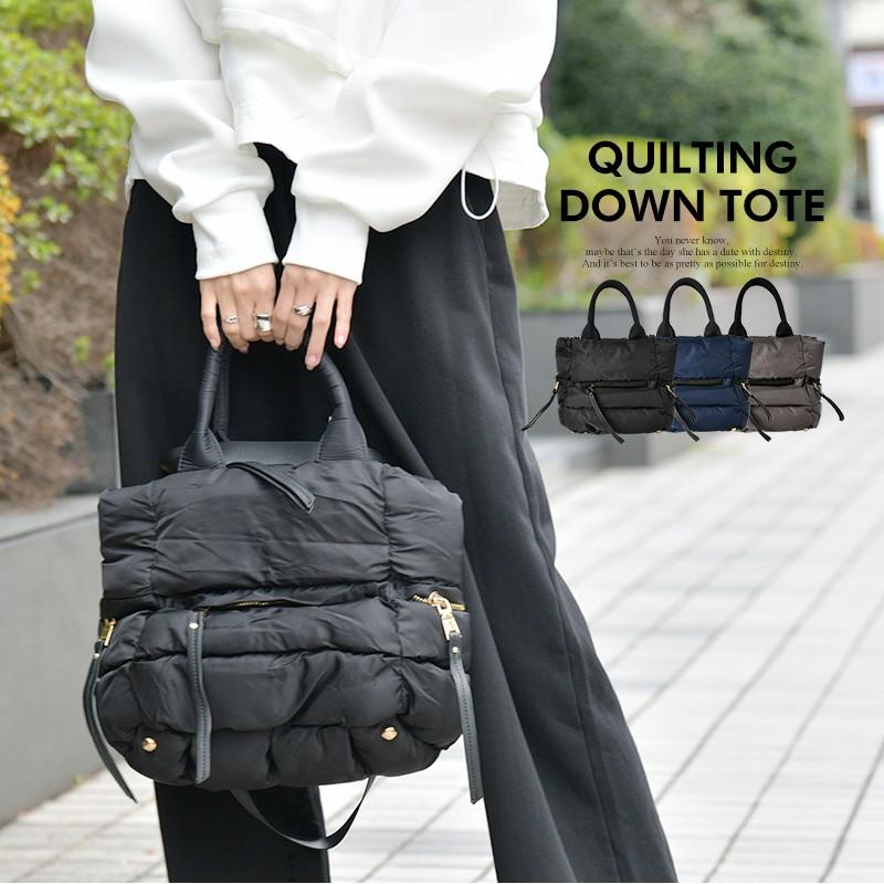 キルティング ダウン トート バッグ ナイロン 軽量 2way ショルダーバッグ トートバッグ ハンドバッグ ミニバッグ シンプル 斜め掛け カジュアル レディース Harbest Kobe 通販 Yahoo ショッピング