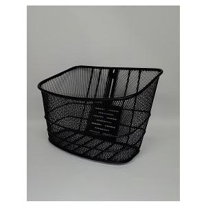 スクーター用ワイドフロントバスケット ミニバイク スクーター ワイドメッシュバスケット 幅広 大きい 前カゴ 黒 ブラック | 