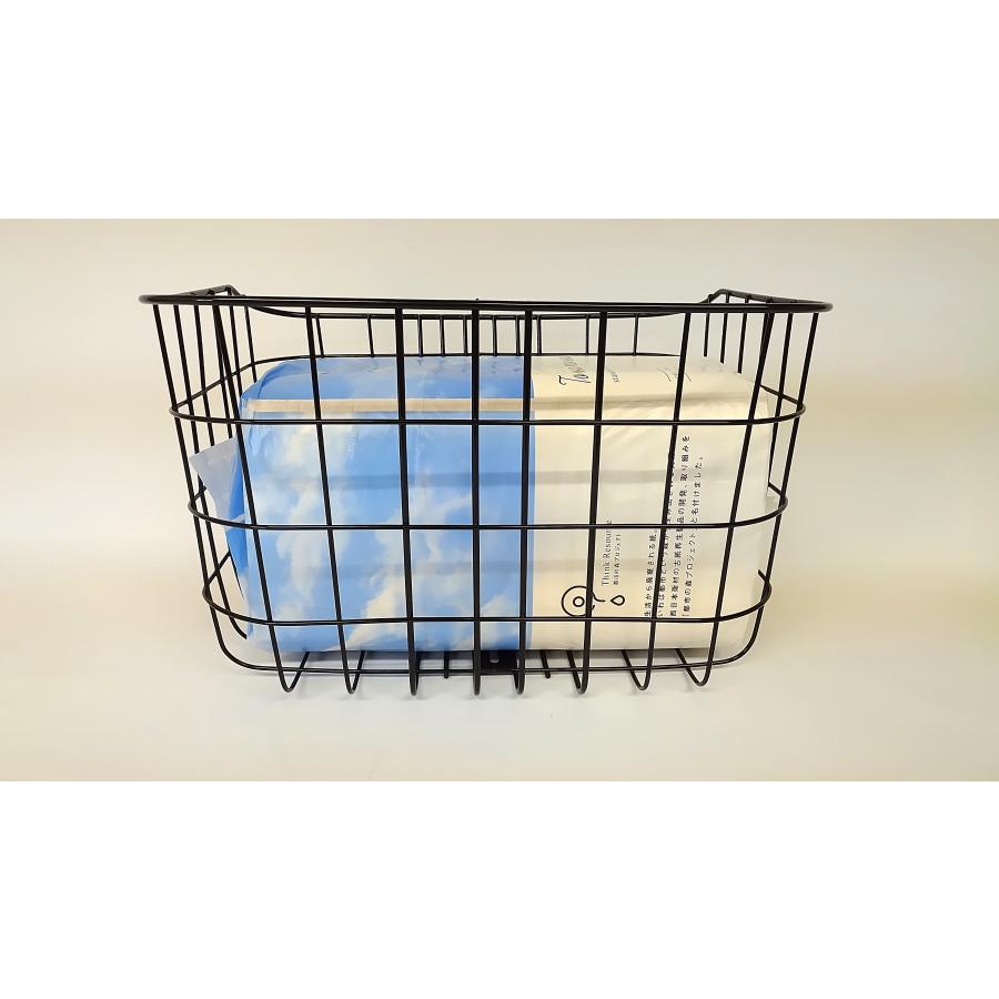 ドデカワイヤーバスケットSINW01.BL 大きい自転車カゴ ワイヤーカゴ ワイド自転車前カゴ ワイド自転車バスケット 容量たっぷり ブラック 黒塗装 カゴ 前カゴ |  | 02