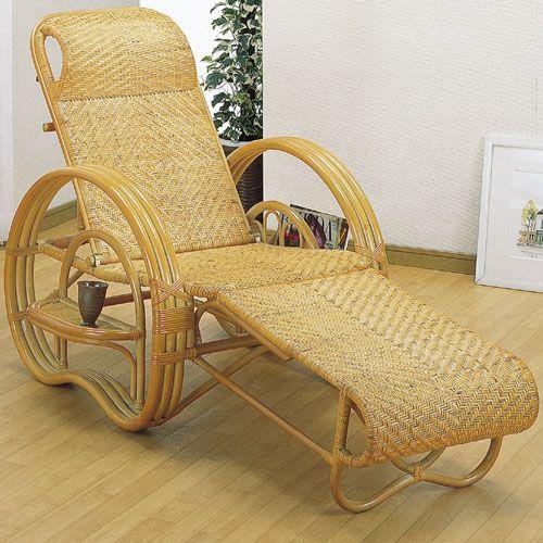 寝椅子 籐製寝椅子 籐寝椅子 パーソナルチェア 籐椅子 籐 籐製 ラタン 椅子 チェア リクライニングチェア リクライニング 三つ折寝椅子