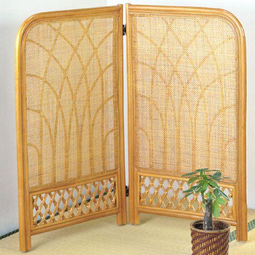 スクリーン 衝立 ついたて 間仕切り パーテーション 籐スクリーン 衝立