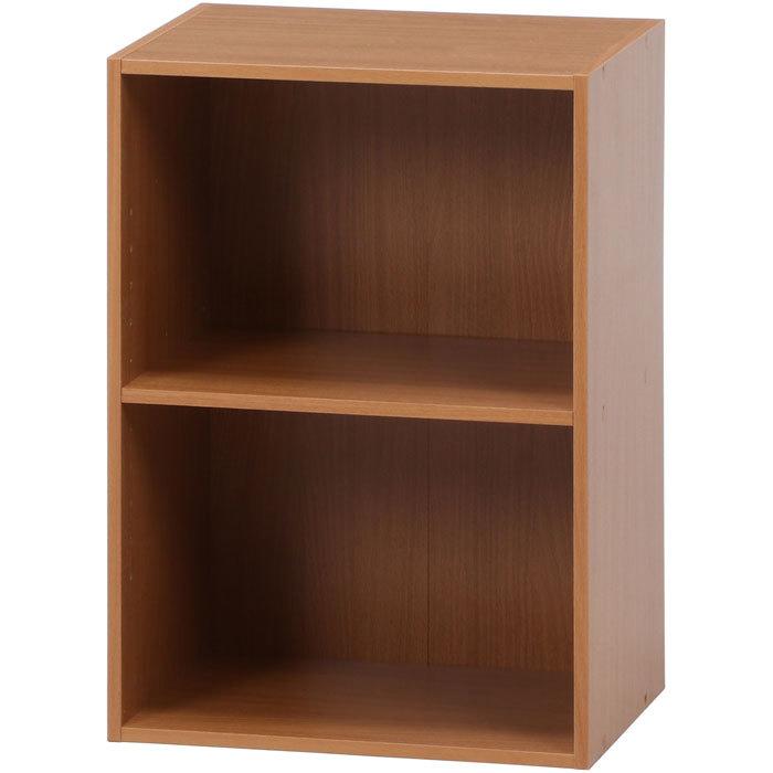カラーボックス シェルフ 2段 2段ボックス 幅42cm 高さ59cm ナチュラル 収納ラック 本棚 本収納 カラーbox 収納ボックス ボックス棚 多目的ラック
