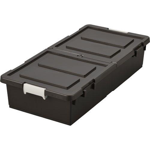 ベッド下 収納ボックス 収納ケース プラケース ２個組 ベッド下収納 ブラウン 薄型 2個組 39 80 16 5cm 収納家具 プラスチック収納ケース ふた付タイプ Y Bw s 原田の家具 通販 Yahoo ショッピング