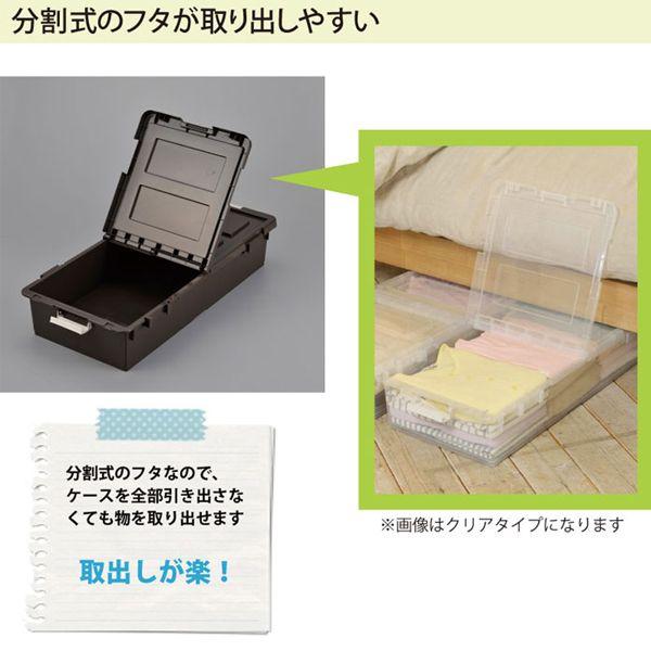 ベッド下 収納ボックス 収納ケース プラケース ２個組 ベッド下収納 ブラウン 薄型 2個組 39 80 16 5cm 収納家具 プラスチック収納ケース ふた付タイプ Y Bw s 原田の家具 通販 Yahoo ショッピング