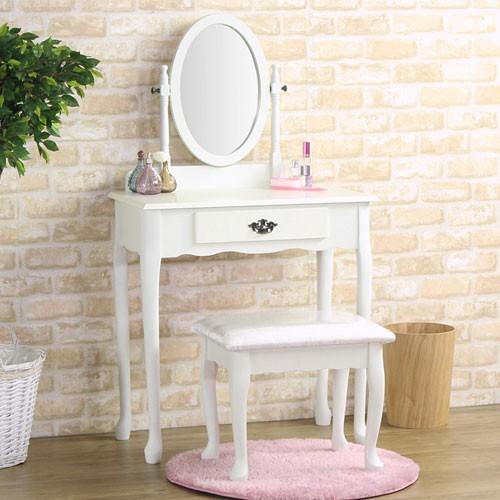 ピンク系男女兼用 女性大人気 可愛い 円型オシャレドレッサー ピンク Led三段ミラー 椅子セット ドレッサー 鏡台 収納家具ピンク 系 Www Marengoef Com