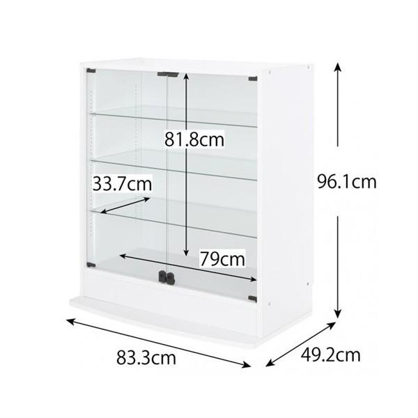 【公式】 フィギュアケース コレクションケース LED コレクションラック ワイド 両開き 高さ96 奥行39 ライト LED照明 棚 ディスプレイラック 収納ラック 【4526431795】(22945円)