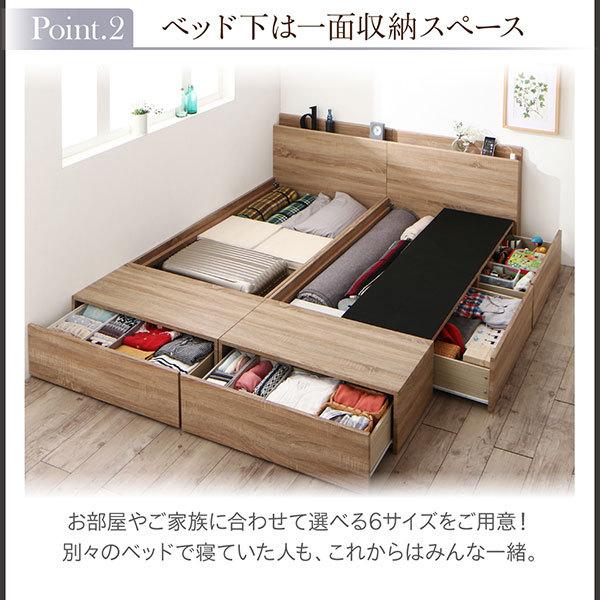 ベッド ベッドフレーム Bタイプ 1台 引き出し収納ベッド シングル ベッドフレームのみ ディアッカ