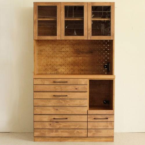 レンジ台 リナ 幅105cm 高さ180cm 食器棚 ダイニングボード キッチンボード レンジボード 家電収納 収納 キッチン レンジ棚 収納棚 キッチンラック 棚