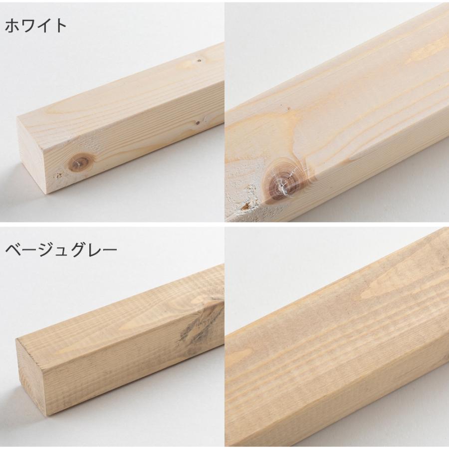 2x2 木材 オールドウッドワックス塗装 ツーバイ材 約38×38×1200mm 2×2
