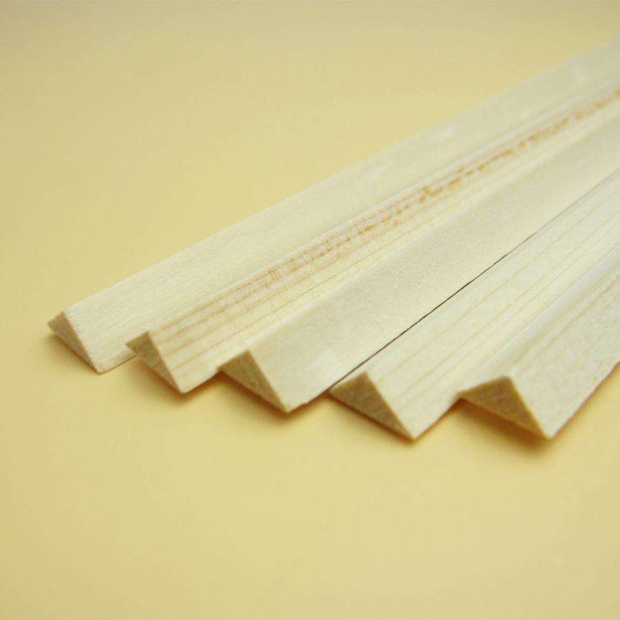 ヒノキ 桧工作材 （8×△×900mm） 90cm 小割材 ヒノキ ひのき三角形 DIY