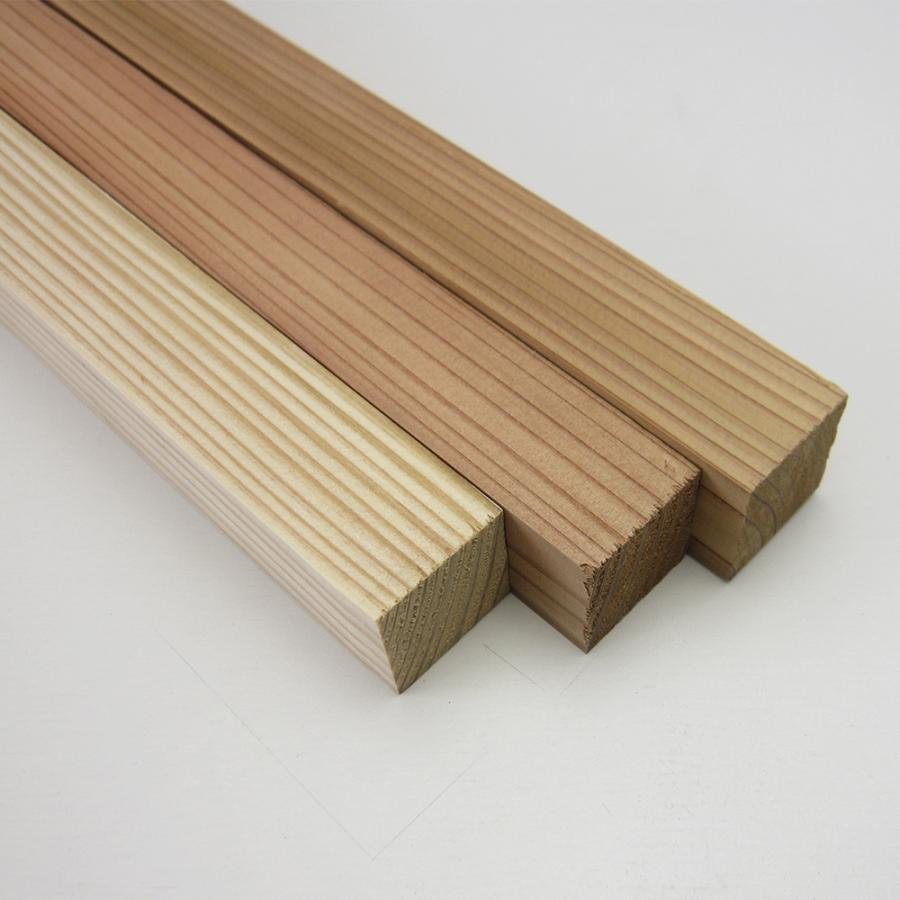 杉 小割材 （24×24×975mm） 24mm厚 2.4cm 97.5cm 無塗装 DIY 木材