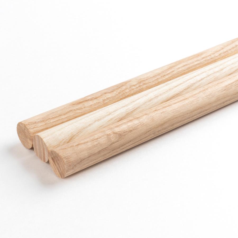 ホワイトアッシュ丸棒 （直径20×1820mm） Φ20mm 長さ1820mm 無塗装 DIY
