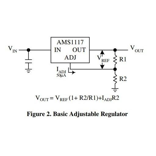 【送料220円〜】可変三端子レギュレータ(AMS1117-ADJ) 10個入り |  | 01