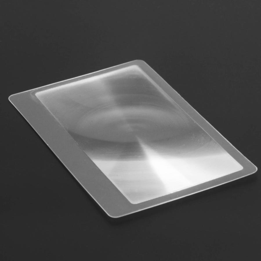 【送料220円〜】クレジットカードサイズ　ポケットルーペ 3倍拡大鏡 |  | 01