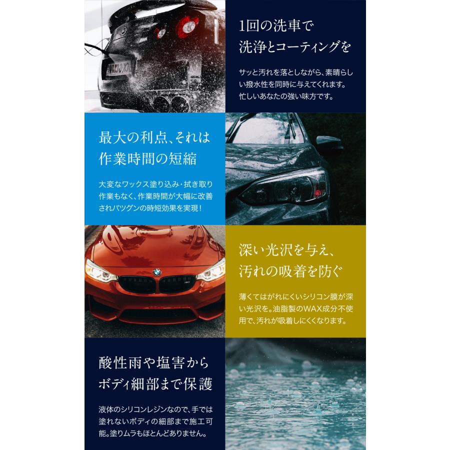 コーティングカーシャンプー 20L 業務用 プロ仕様 20倍希釈 撥水 カーシャンプー 濃縮タイプ 中性 大容量 コック付き 洗車 | SELENEFF | 04